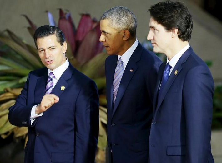 "Three Amigos" summit on June 29 in Ottawa likely to focus on trade and climate change (Photo: canadians.org)