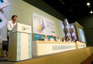 Mexico Environment Secretary Rafael Pacchiano Alamán, inaugurated the COP13 UN conference in Cancun. (PHOTO: Jorge Castro)