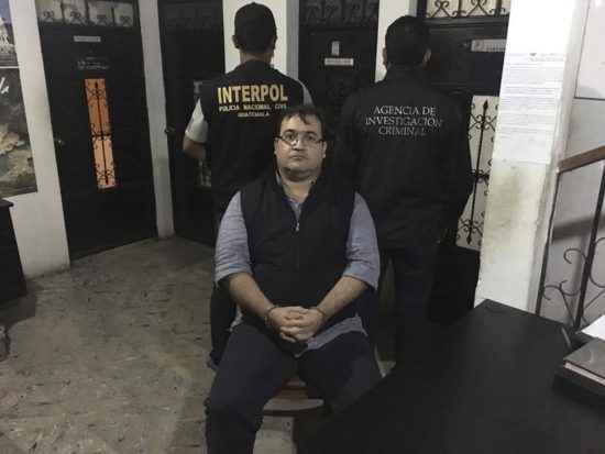 Fugitive ex-Gov. Javier Duarte of Veracruz at a court facility in Guatemala after his capture. (PHOTO: AP)