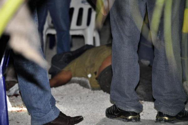 Cancun murder scene. (PHOTO: nydailynews.com)