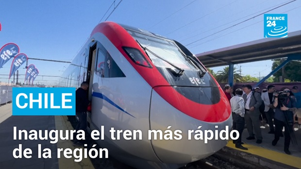 Chile lanza tren de alta velocidad en Sudamérica con ruta entre Santiago y Curicó