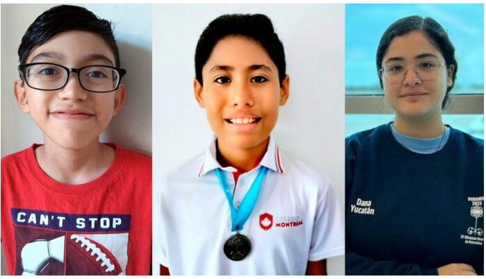 Tres estudiantes de Yucatán representan a México en el Concurso Internacional de Matemáticas